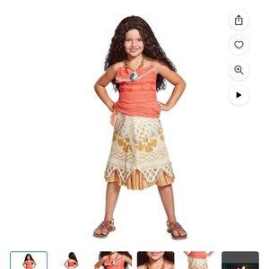 Disney's Moana Classic Costume for Girls, Size M (7/8), by Disguise